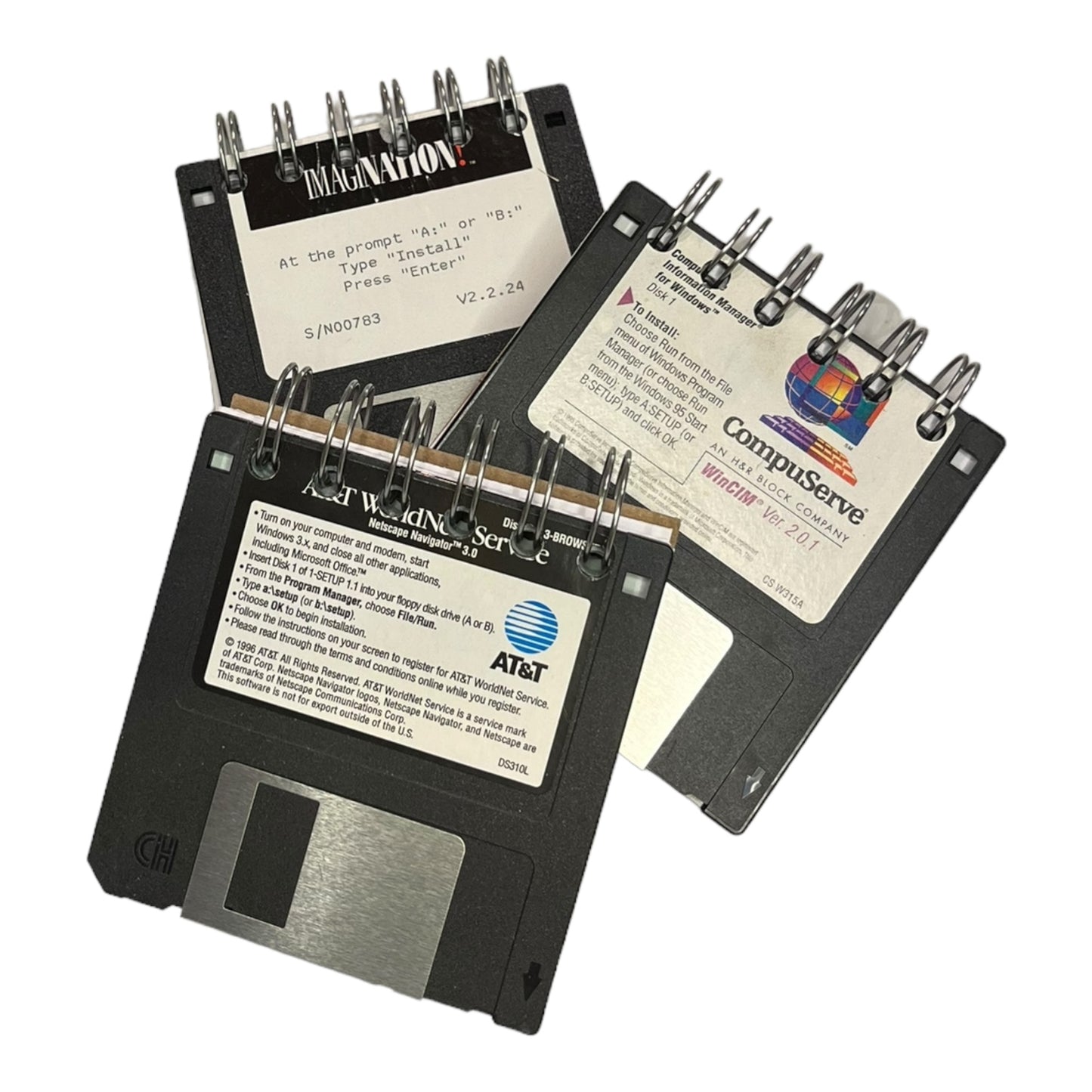 Upcycled Floppy Disk Journals - 3.5" Programming Floppy Disks