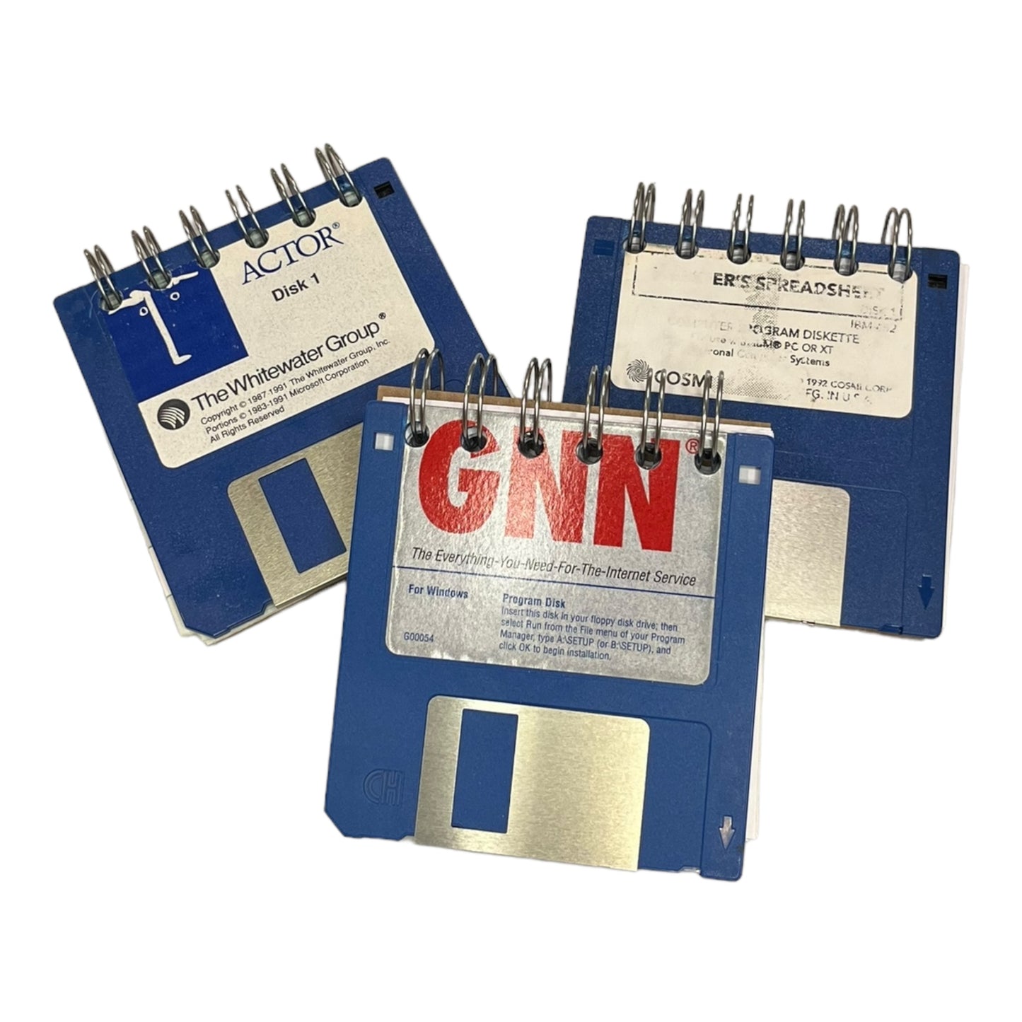 Upcycled Floppy Disk Journals - 3.5" Programming Floppy Disks