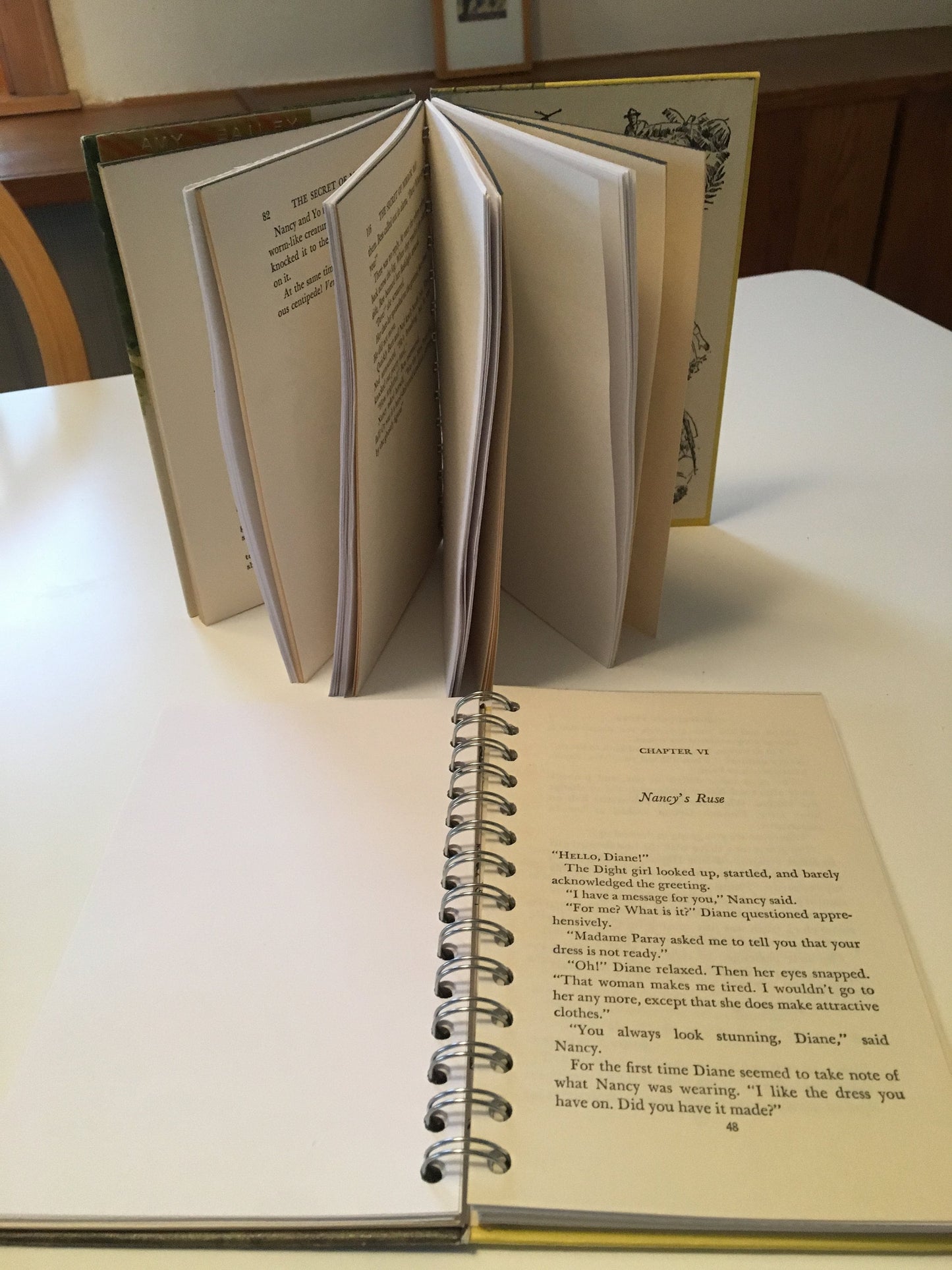 Vintage Upcycled Mystery Novel Journals - recycled, Tom Swift, Hardy Boy and Nancy Drew books